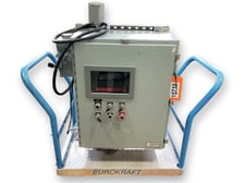 1 HP Allen-Bradley #GP-2000, Variable Speed Drive, Mounted on 24" x 36" Portable Cart, 2.1 kVA, 5.3 Amps, 230