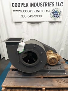 1500 cfm @ 2" S.P., New York Blower, Compact GI Fan, Size 126, Arr-9X, 7.75" Inlet, 5.5" x 6.75" Outlet, 70 F