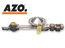 4" diameter, AZO #DFS100x600NE300, Stainless Steel Screw Feeder, 12.5" diameter Inlet, 5" diameter Outlet, 91
