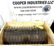 Gluten Press Screen, Stainless Steel, 40" x 22" Size, 1/8" width Screen Openings, Never Used