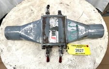 Pneumatic Conveying, Stainless, 6.5" x 7.5" Plate Magnet, 5" diameter Tube