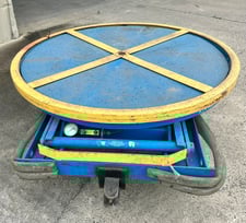 Bishamon #EZ-30, Portable EZ-Loader, Lift/Turn Table, 3000 lbs. capacity, 43" diameter Table