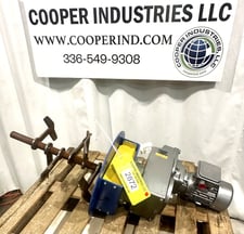 Tank Paste Mixer w/Nord Gear Reducer, carbon steel, 16" diameter Blades, 230.83:1 Ratio, 1 HP, 71 RPM Out