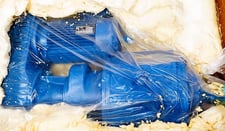 7.5 HP 3587 RPM Sew-Eurodrive #R102.70VU3DV132S4-2WE, Gearmotor, 223:1 Ratio, 614-3587 In, 2.3-16 Out