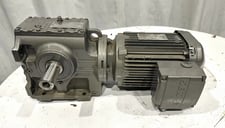 2 HP 300-1800 RPM Sew-Eurodrive #S67-DRN90L4, Inverter Duty Motor w/Gear Reducer, 20.37:1 Ratio, 3 Phase, 60