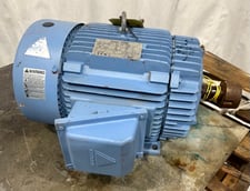 20 HP 1775 RPM Hyundai Crown Triton #PLP256SR235B, Motor, Frame 256T, 3 Phase, 60 Hz, 49.6/24.8 Amps, 230/460