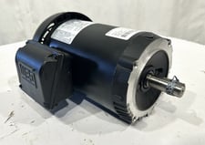 1 HP 3520 RPM WEG #00156ET3ER143TC-S, Inverter Duty Motor, Frame 143/5TC, 3 Phase, 60 Hz, 4.14-3.74/1.87