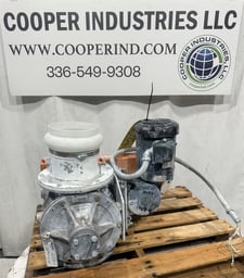 6" Premier, Rotary Airlock, Assy-HD98 w/Drive, 12" H Inlet to Outlet, 0.5 HP, 230/460 V