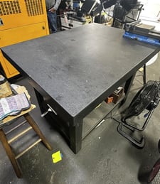 3 6" x 48" x 6" Black Granite Plate, stand