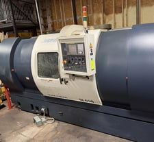 Johnford #SL-650, CNC lathe, 22.8" swing, 10" chuck, 3" bar, 60" centers, 16.5" dia., A2-8, 12 turret, 3500