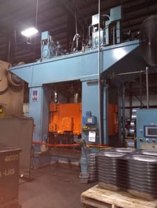 400 Ton, Williams, double Action Hydraulic Press, 68" x 54" bed, 24" stroke, 38" daylight, 10-100 IPM, 1997