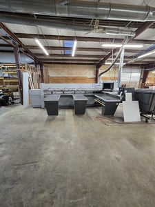 Holzma #Optimat-HPP-82/32/32, Panel Saw, 126" cut length, 3.7" cut height, 18 HP, 0-229 FPM, 2000