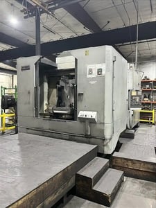 Hyundai Kia #HS-800, twin pallet CNC horizontal machining center, 41.3" X, 34.4" Y, 34.4" Z, 120 automatic