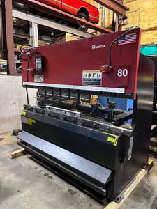 88 Ton, Amada #RGLD-8024, 2-Axis, Amada CNC control, 2000