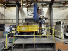 80" Berthiez #TFM220, vertical turret lathe, 86" sw, 63" ram vertical travel, Newall digital read out, rapid