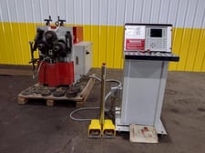 2-3/8" x 2-3/8" x 1/4" Simasv #CHV3360-NC, hydraulic angle bending rolls, 7" roll diameter, 10 RPM, 2001