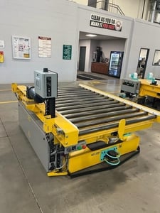 AGV System #SMTD5K, 500 lb. capacity, 28" conveyor height, 10" wheel diameter, Allen Bradley PLC controls