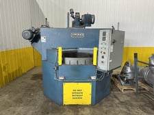 Viking #4812CT, Continuous Shot Blast Parts Cleaning System, 48" table, top & side PowerMax 950 blast wheels