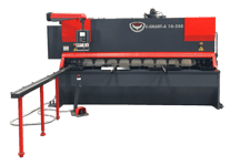 1/4"-3/4" RMT C-SMART Series, hydraulic swing beam shears, 12 models, 10' 2" or 12' 2" max L, 14" throat, 20
