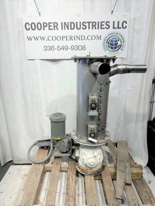 8" Semco, Rotary Airlock w/Hopper Feeder & (2) Bridge breakers (Priced Separately), Carbon Steel, 16" Inlet