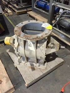 12" Machinematics General Resource Corp., Rotary Valve, No Drive, Carbon Steel, 19" O.D. Flange, 20.5"