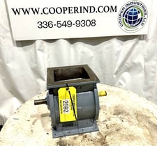 8" Kice #VJ-10X8X8, Rotary Airlock, Carbon Steel, 8" x 8" Inlet/Outlet, 11.25" x 11.25" Flanges, 13.5" H