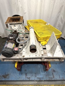 8" MAC #MD40, Rotary Airlock w/Drive, Carbon Steel, 10" x 10" Inlet/Outlet, 12.75" Inlet to Outlet, 1 HP