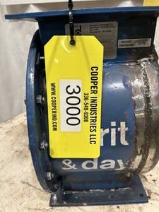 8" Donaldson #8-AN, Airlock, Carbon Steel, Flexible Tip, 8" x 8" Inlet/Outlet, 11" x 11" Flanges, 19" Inlet