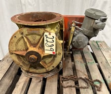 12" Prater #41370-1, Rotary Airlock, Carbon Steel, for Parts/Repair, 12" diameter Inlet/Outlet w/15.5"
