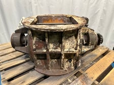12" Rotary Airlock, Carbon Steel, No Drive, for Parts/Repair, 10-Vane Rotor, 11.75" x 11.75" Inlet/Outlet