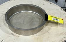 19" Manual Drum Screener Lump Catcher, Stainless, 8 Mesh, 3/32" Openings
