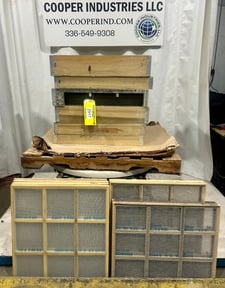 31" Pf Sifter Great Western/B.F. Gump, Screens w/Frames, (6) 31" x 31" Screens, (7) 25" x 30" Sifter Inserts