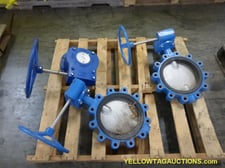 10" Pratt & Whitney Industrial, Butterfly Valves, 2 Qty., w/(1) Manual Butterfly Valve Operator For These