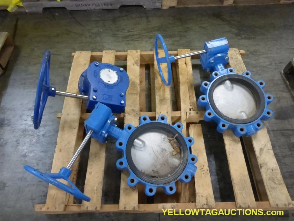 10" Pratt & Whitney Industrial, Butterfly Valves, 2 Qty., w/(1) Manual Butterfly Valve Operator For These