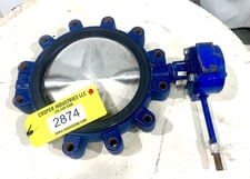 12" Keystone #DN300/NPS12, Butterfly Valve, Stainless Steel Disc, 3.5" thick Inlet to Outlet, 232 psi