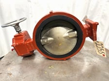 12" Pratt & Whitney #WF, Manual Butterfly Valve, Manual Handwheel Operator, 250 psi, 3.25" Face to Face, 2011