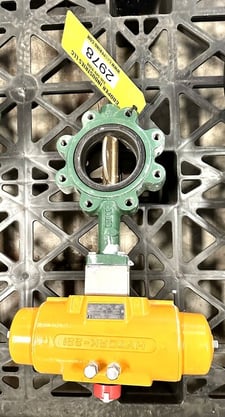 4" Butterfly Valve, Air Cylinder Actuated, Type EIA-XL0186-S80-A00