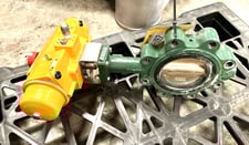 4" Air Actuated Butterfly Valve, Type EIA-XL0186-S80-A00