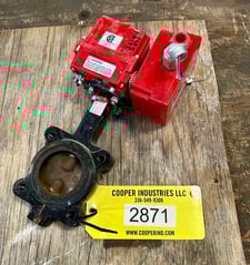 3" Triac #WE-500XXT, Butterfly Valve, Stainless/Carbon Steel, 500 in.lb. torque, 115 V