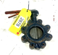 4" Manual Butterfly Valve, Carbon Steel, Spring Loaded Manual Operator