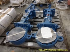 10" KSV DeZurik, Manual Gate Valves, 2 Qty., 740 psi, 180 F max, Never Used