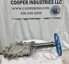12" Manual Knife Gate, Stainless, 3" Face to Face, 150 lb. Rated