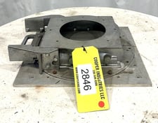 8" Bush & Wilton Charlotte, Manual Knife Gate, Stainless, 4" H Inlet to Outlet