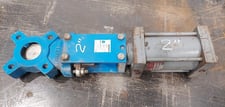 2" Orbinox, Pneumatic Knife Gate, Air Cylinder Actuated