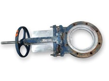 8" Fabri Valve, Stainless Steel Slide Gate Valve, Handwheel Actuated, 150 psi CWP, 150 F max.