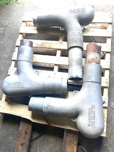 Hammertek Vortice #5T, 90 Degrees Elbows, Priced Each, Cast Aluminum, (3) 5" Elbows