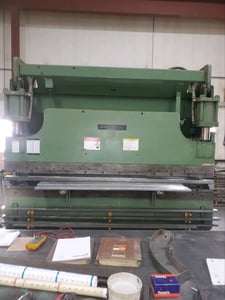 175 Ton, Cincinnati #175CB, CNC press brake, 12' overall, 126-3/4" between housing, 10" stroke, 8" throat