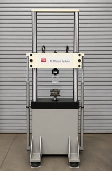 3.3 KIP (15kN), MTS #831.10, Elastomer fatigue test system, hydraulic crosshead lifts & locks w/ctrls