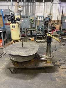 Coilmate #Wiremate, powered wire payoff, 3500 lb. capacity, 42" dia coil od, 125 FPM, 1993