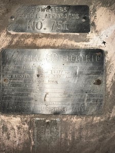 200 HP 1150/1325 RPM General Electric, Frame 1447Y, stab shunt, 230 VA (2 Available)